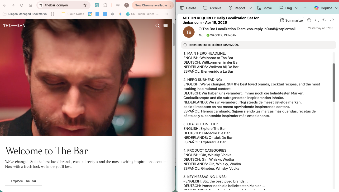 Automated AI Translation Workflow demo